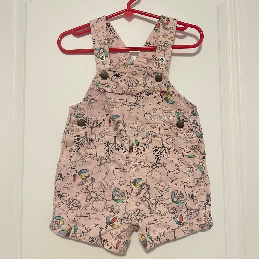 Carhartt Baby Girl Printed Overalls
